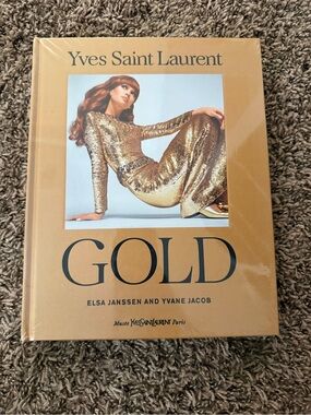 Yves Saint Laurent Gold Cover Fashion Coffee Table Book